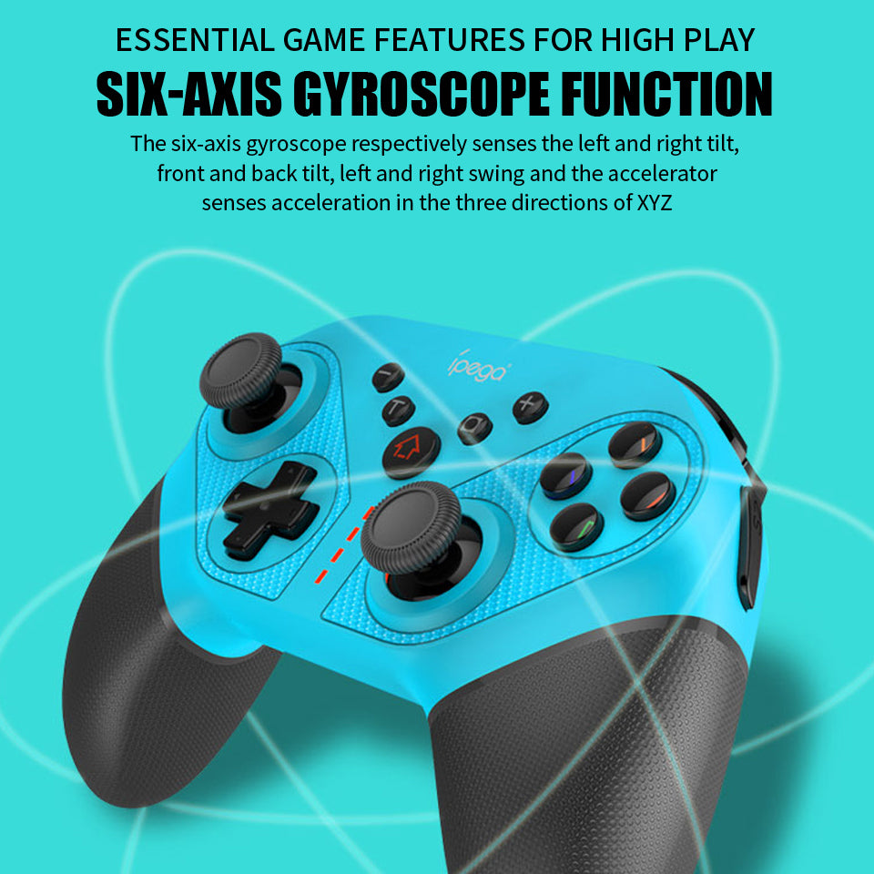 IPEGA PG-SW038A Wireless Bluetooth 6-Axis Vibration Gamepad Game Controller for Nintendo Switch/PS3/Android/PC IPEGA PG-SW038A Wireless Bluetooth 6-Axis Vibration Gamepad Game Controller for Nintendo Switch/PS3/Android/PC